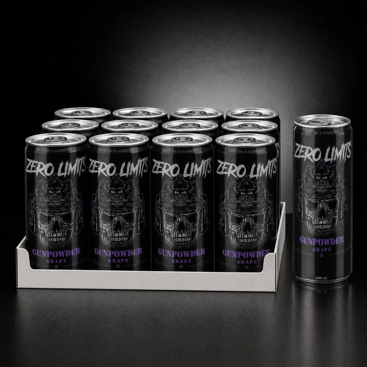 GUNPOWDER GRAPE - ENERGY DRINK - 12 PACK