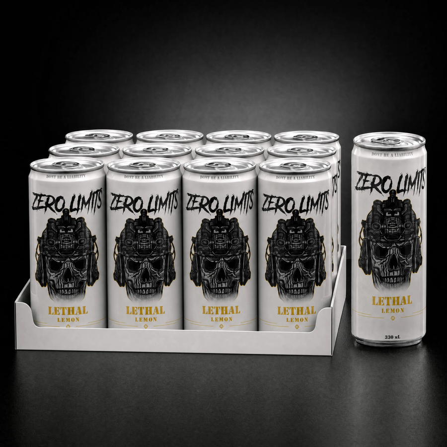 LETHAL LEMON - ENERGY DRINK - 12 PACK